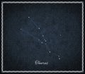Taurus star constellation, Night sky, Cluster of stars, Deep space Royalty Free Stock Photo